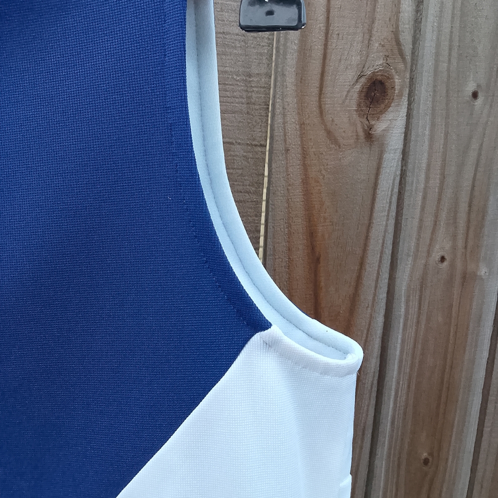 CIUGARS Varsity Blue & Orange Athletic Cheerleading Top or Halloween Costume XS - Picture 7 of 11